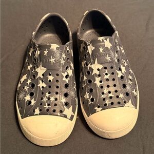 Native Kids Blue and White Star Sneakers